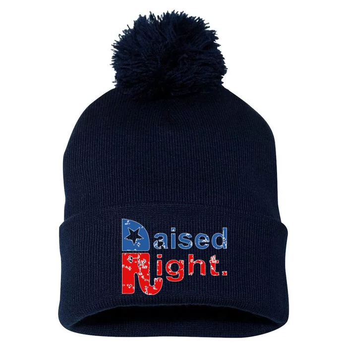 Raised Right Republican Logo Pom Pom 12in Knit Beanie