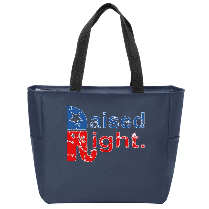 Raised Right Republican Logo Zip Tote Bag