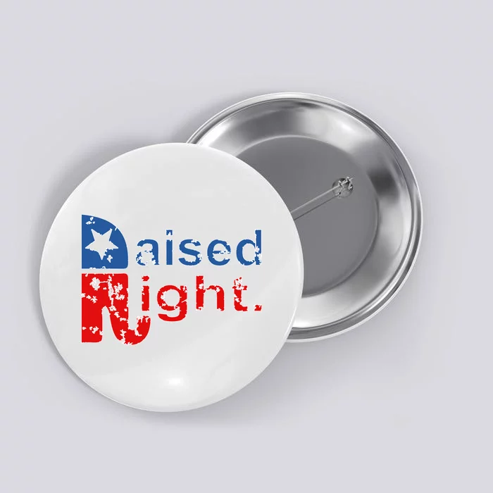 Raised Right Republican Logo Button