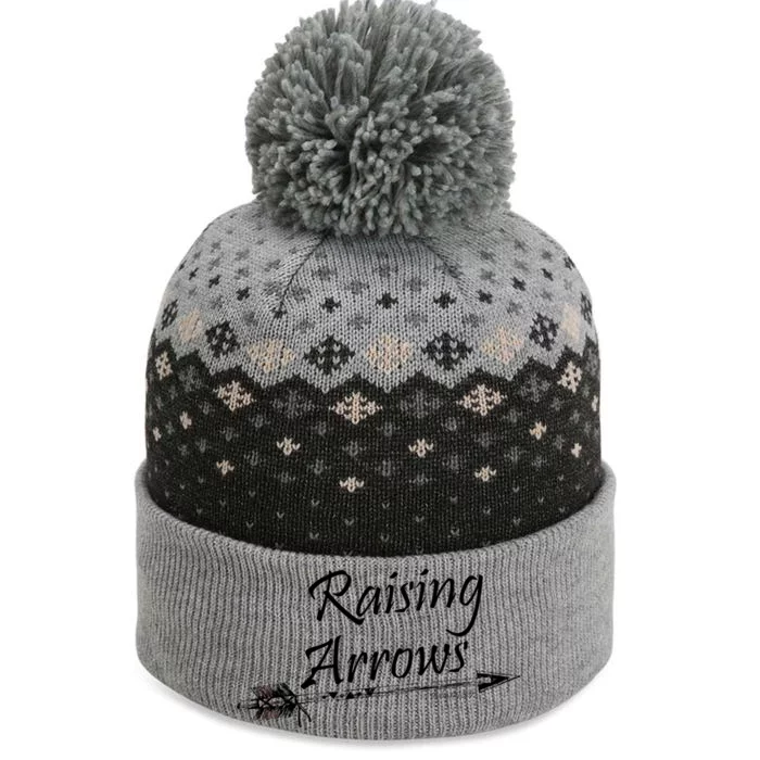 Raising Arrows Christian Psalm 127:3-5 The Baniff Cuffed Pom Beanie