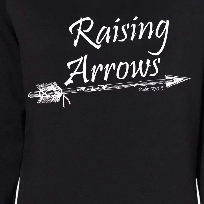 Raising Arrows Christian Psalm 127:3-5 Womens California Wash Sweatshirt