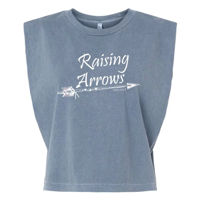 Raising Arrows Christian Psalm 127:3-5 Garment-Dyed Women's Muscle Tee