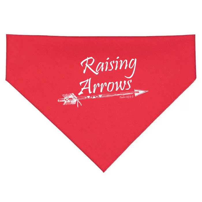 Raising Arrows Christian Psalm 127:3-5 USA-Made Doggie Bandana