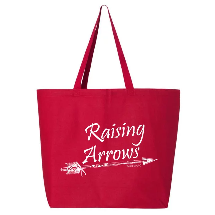 Raising Arrows Christian Psalm 127:3-5 25L Jumbo Tote