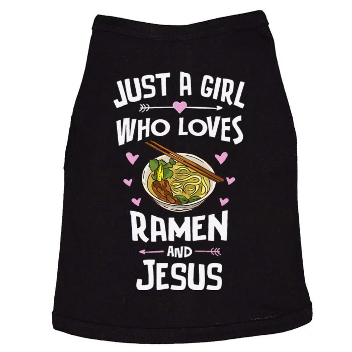 Ramen And Jesus Anime Gift Doggie Tank