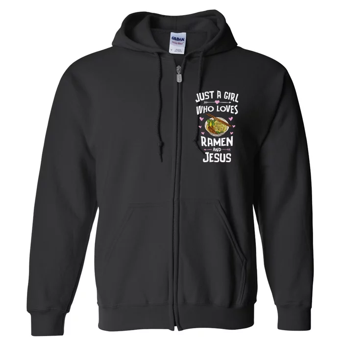 Ramen And Jesus Anime Gift Full Zip Hoodie