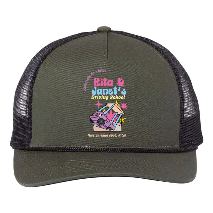 Rita And Janet Driving School Retro Rope Trucker Hat Cap