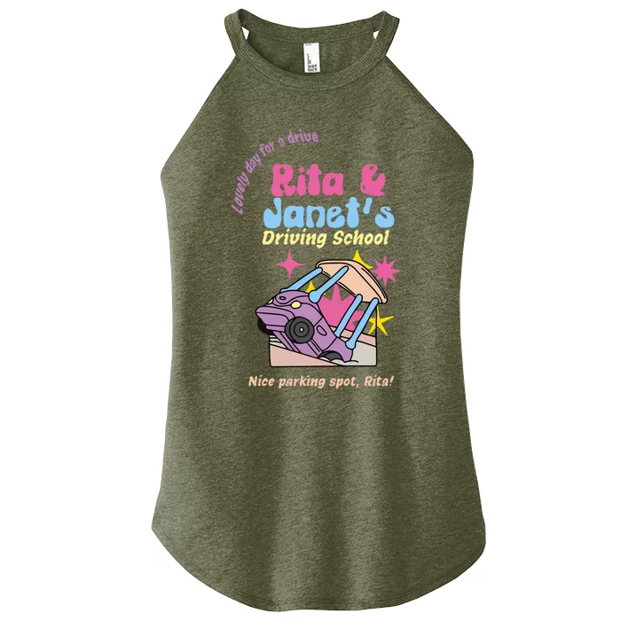 Rita And Janet Driving School Women’s Perfect Tri Rocker Tank