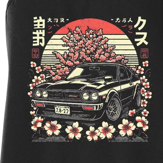 Retro Automotive Jdm Legend Tuning Car 34 Japan Car Women's Racerback Tank