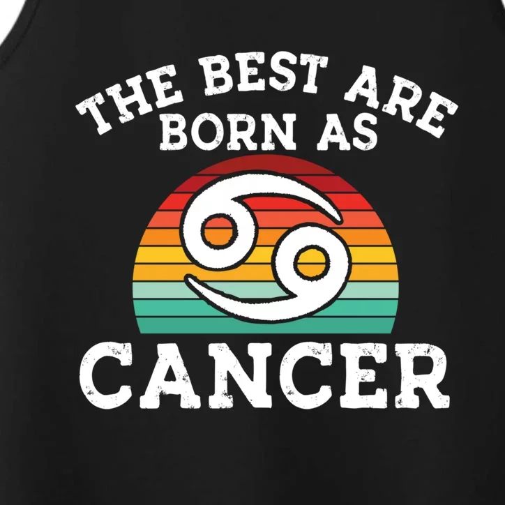 Retro Astrology June July Month Birthday Cancer Zodiac Sign Gift Performance Tank