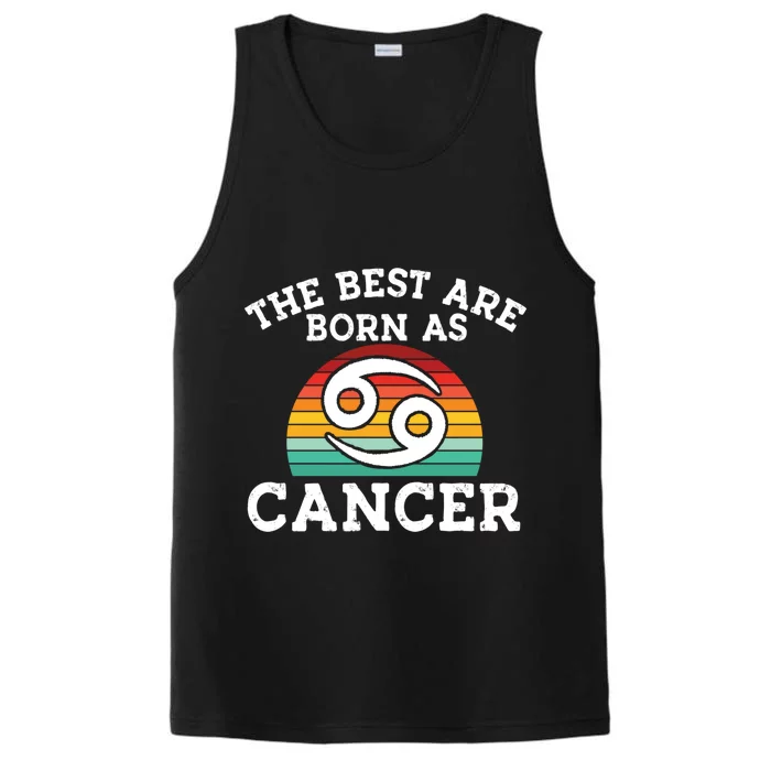 Retro Astrology June July Month Birthday Cancer Zodiac Sign Gift Performance Tank