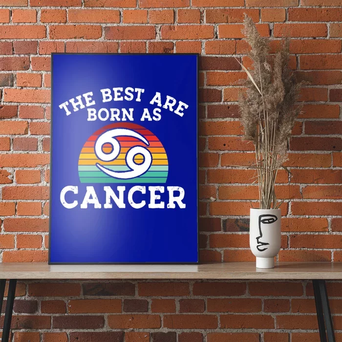 Retro Astrology June July Month Birthday Cancer Zodiac Sign Gift Poster