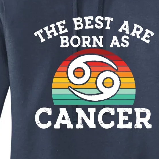 Retro Astrology June July Month Birthday Cancer Zodiac Sign Gift Women's Pullover Hoodie