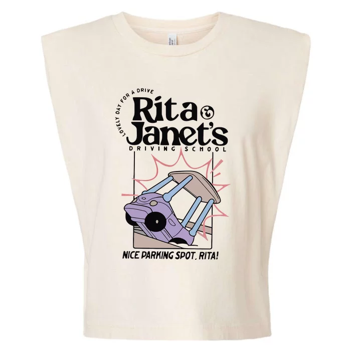 Rita And JanetS Driving School Garment-Dyed Women's Muscle Tee