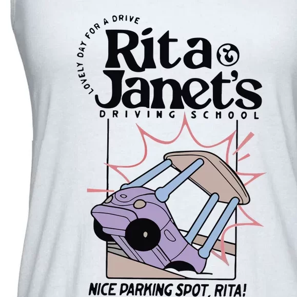 Rita And JanetS Driving School Ladies Essential Flowy Tank