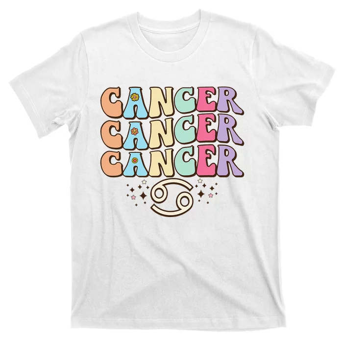 Retro Astrology June July month birthday Cancer Zodiac sign T-Shirt