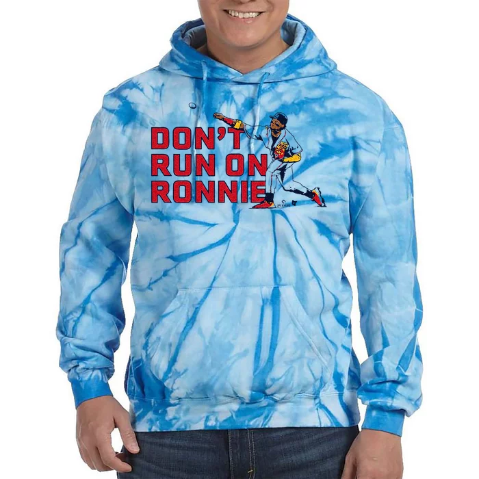 Ronald Acuña Jr Dont Run On Ronnie Atlanta Baseball Tie Dye Hoodie