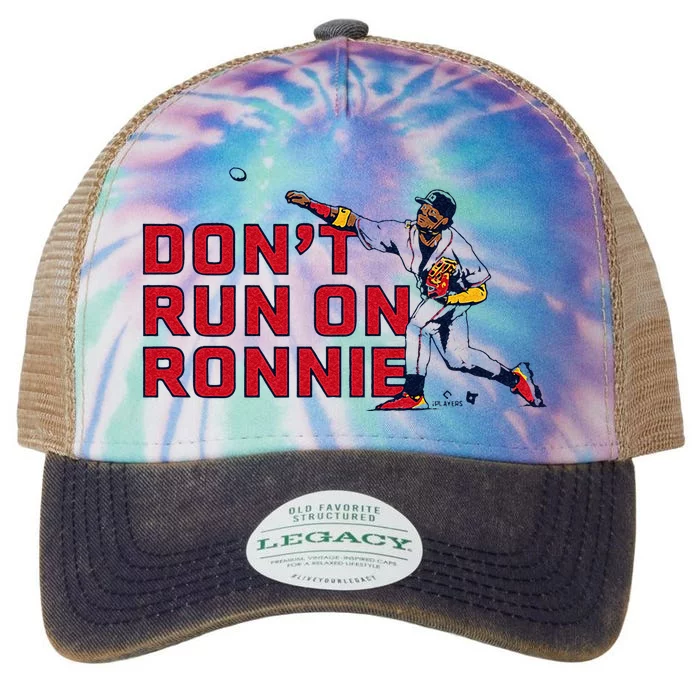 Ronald Acuña Jr Dont Run On Ronnie Atlanta Baseball Legacy Tie Dye Trucker Hat