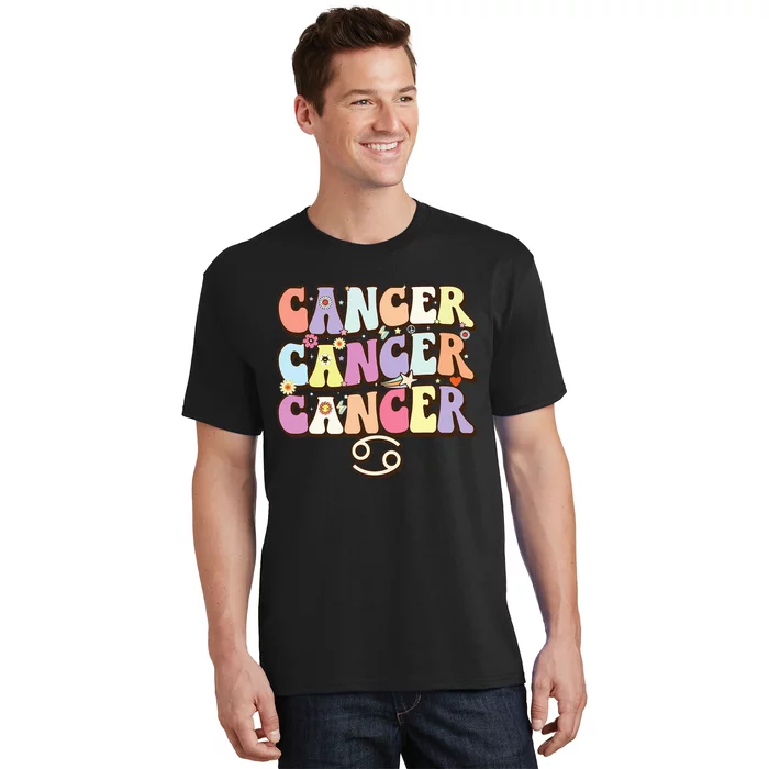 Retro Astrology June & July birthday Cancer Zodiac sign T-Shirt