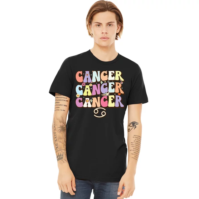 Retro Astrology June & July birthday Cancer Zodiac sign Premium T-Shirt