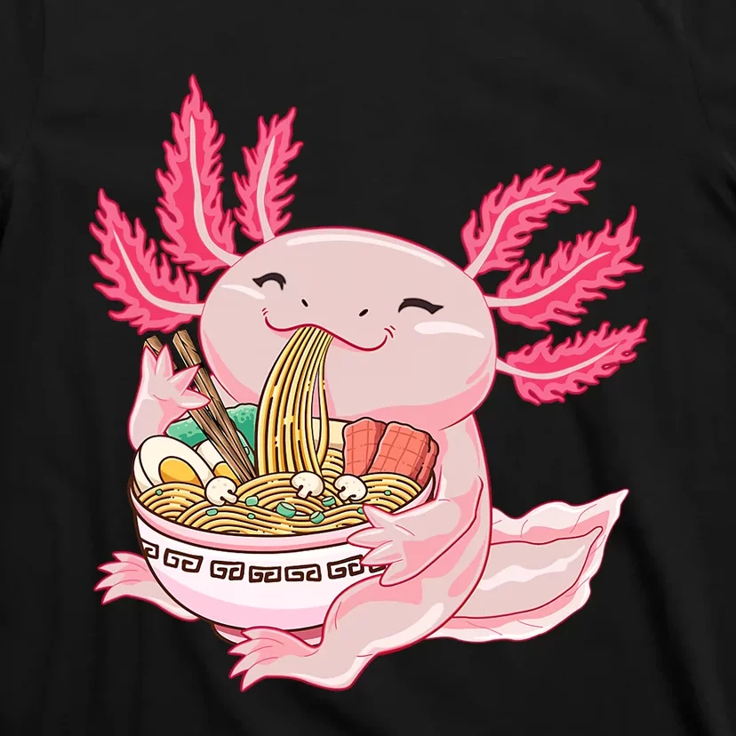 Ramen Axolotl Kawaii Anime Japanese Noddles Anime Girls Gift T-Shirt