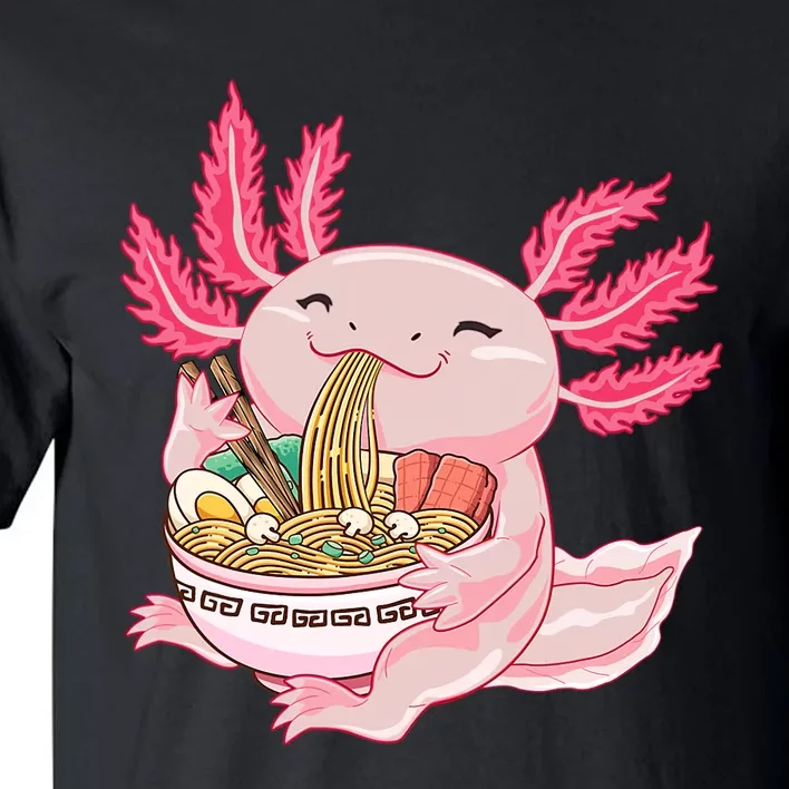 Ramen Axolotl Kawaii Anime Japanese Noddles Anime Girls Gift Tall T-Shirt