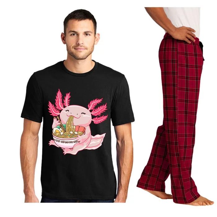 Ramen Axolotl Kawaii Anime Japanese Noddles Anime Girls Gift Pajama Set