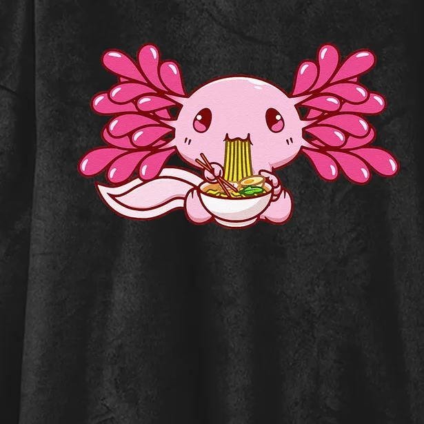 Ra Axolotl Kawaii Anime Japanese Food Hooded Wearable Blanket