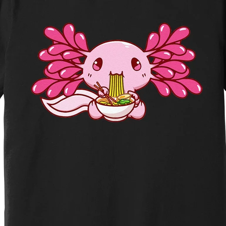 Ra Axolotl Kawaii Anime Japanese Food Premium T-Shirt