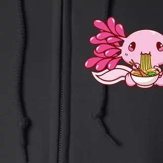 Ra Axolotl Kawaii Anime Japanese Food Full Zip Hoodie