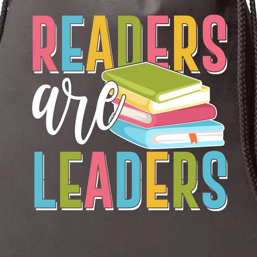 Readers Are Leaders Book Lover Drawstring Bag