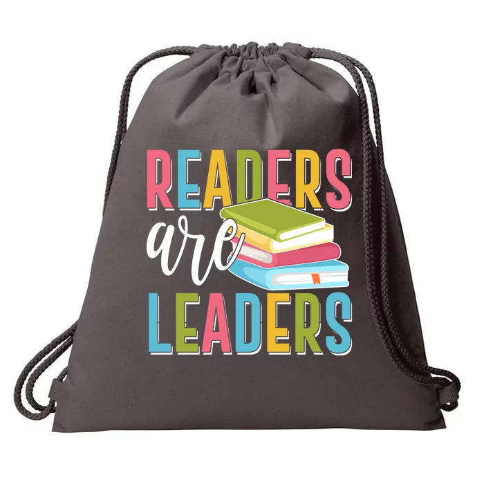 Readers Are Leaders Book Lover Drawstring Bag