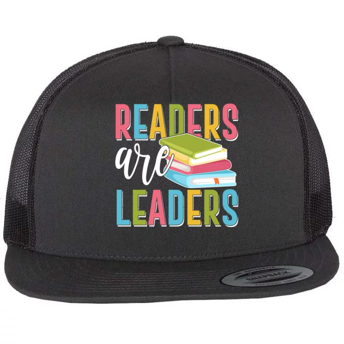 Readers Are Leaders Book Lover Flat Bill Trucker Hat