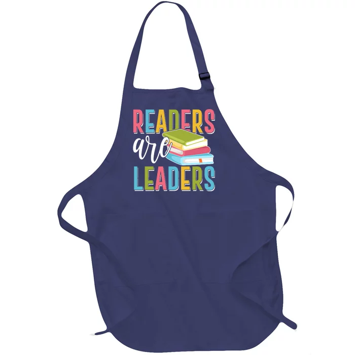 Readers Are Leaders Book Lover Full-Length Apron With Pocket