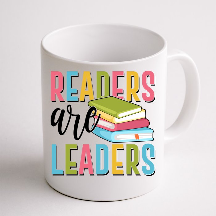 Readers Are Leaders Book Lover Front & Back Coffee Mug