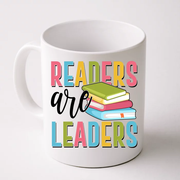 Readers Are Leaders Book Lover Front & Back Coffee Mug