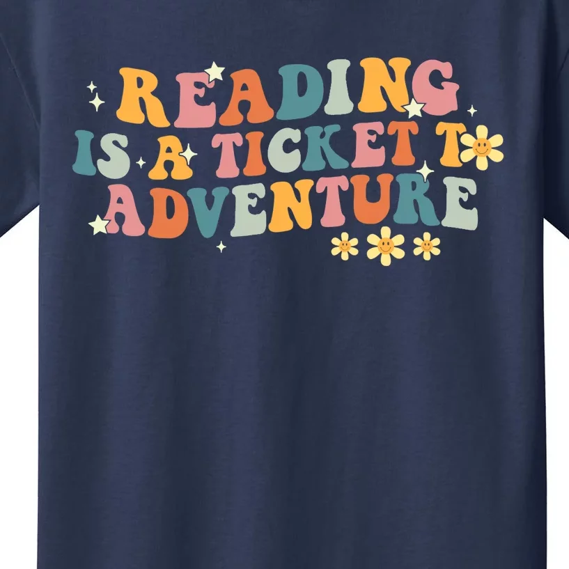 Reading Adventure Library Student Teacher Book Librarians Kids T-Shirt