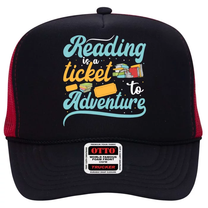 Reading Adventure Library Student Teacher Book High Crown Mesh Trucker Hat