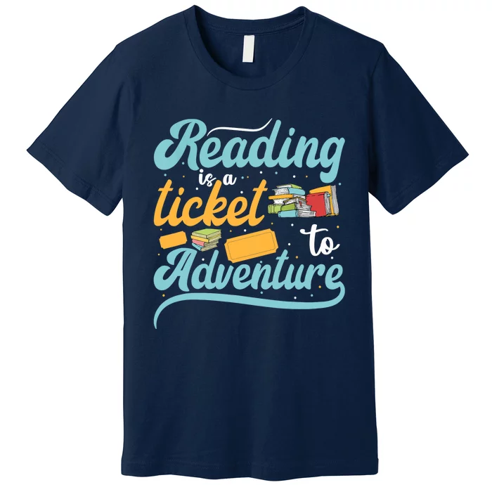 Reading Adventure Library Student Teacher Book Premium T-Shirt