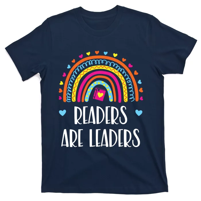 Readers Are Leaders Rainbow Book Lovers T-Shirt