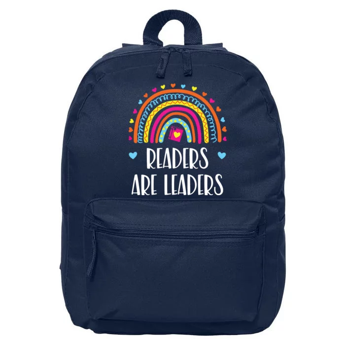 Readers Are Leaders Rainbow Book Lovers 16 in Basic Backpack