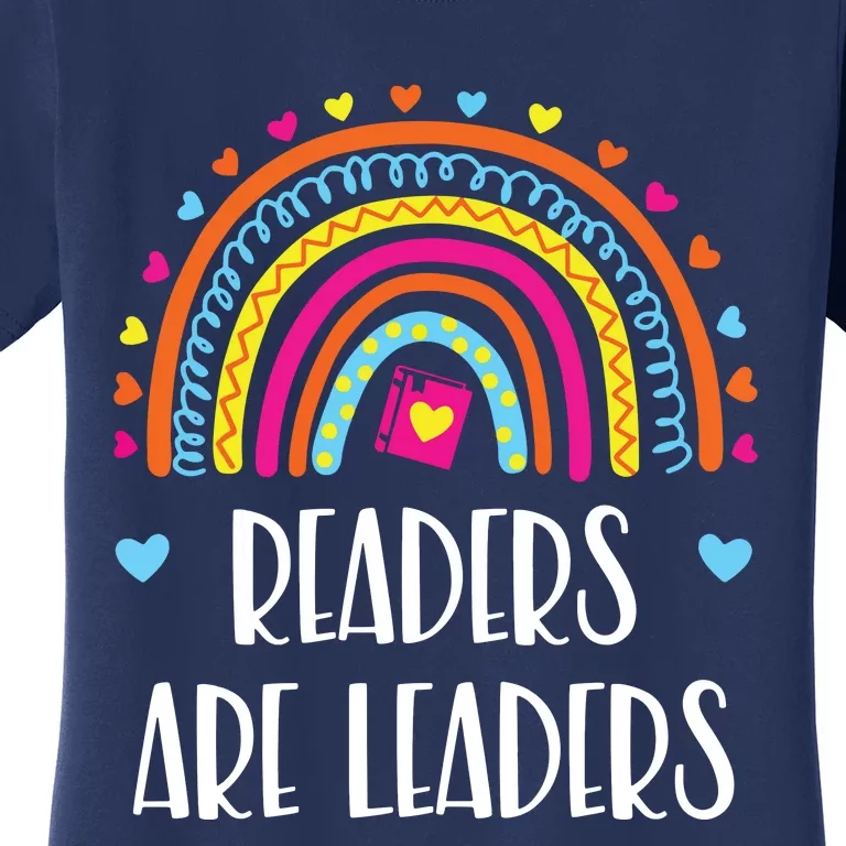 Readers Are Leaders Rainbow Book Lovers Women's T-Shirt