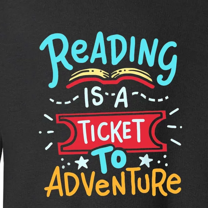 Reading Adventure Library Student Teacher Book Gift Toddler Sweatshirt