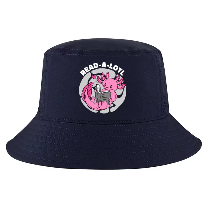 Read A Lotl Axolotl Cute Funny Reading Book Lover Cool Comfort Performance Bucket Hat