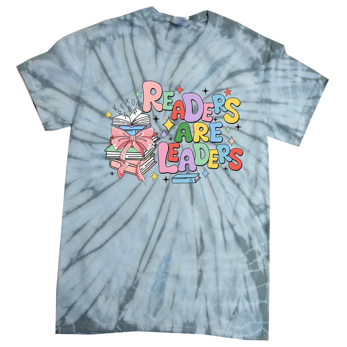 Readers Are Leaders Book Lover Bookworm Tie-Dye T-Shirt