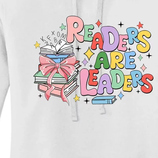 Readers Are Leaders Book Lover Bookworm Women's Pullover Hoodie