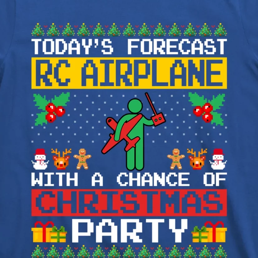 Rc Airplane Lover Christmas Party Rc Airplane Ugly Xmas Cute Gift T-Shirt