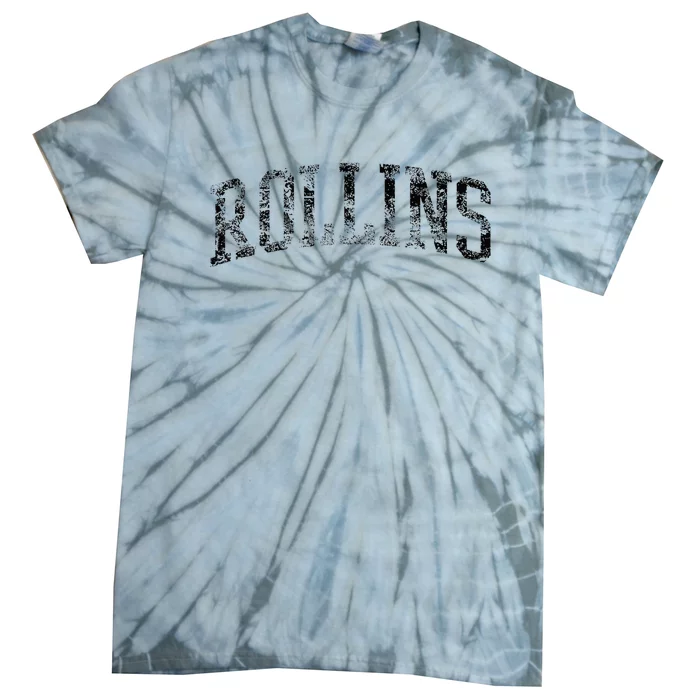 Rollins Arch Logo Vintage Retro University Alumni Style Tie-Dye T-Shirt