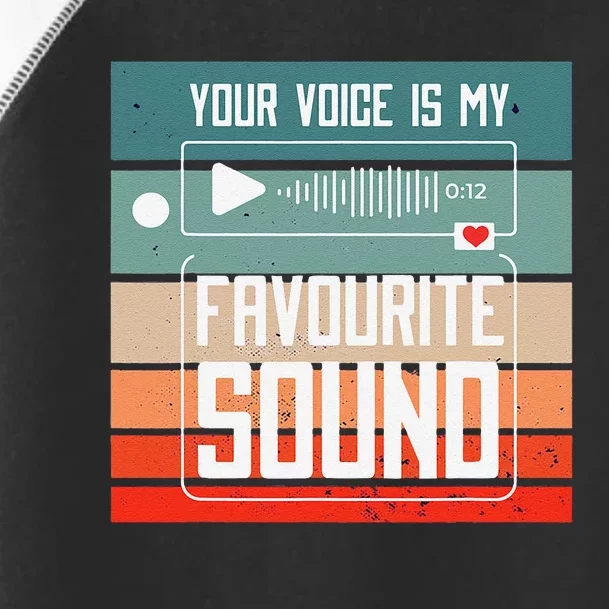 Romantics Audio Love Special Connection Voice Sound Of Love Toddler Fine Jersey T-Shirt