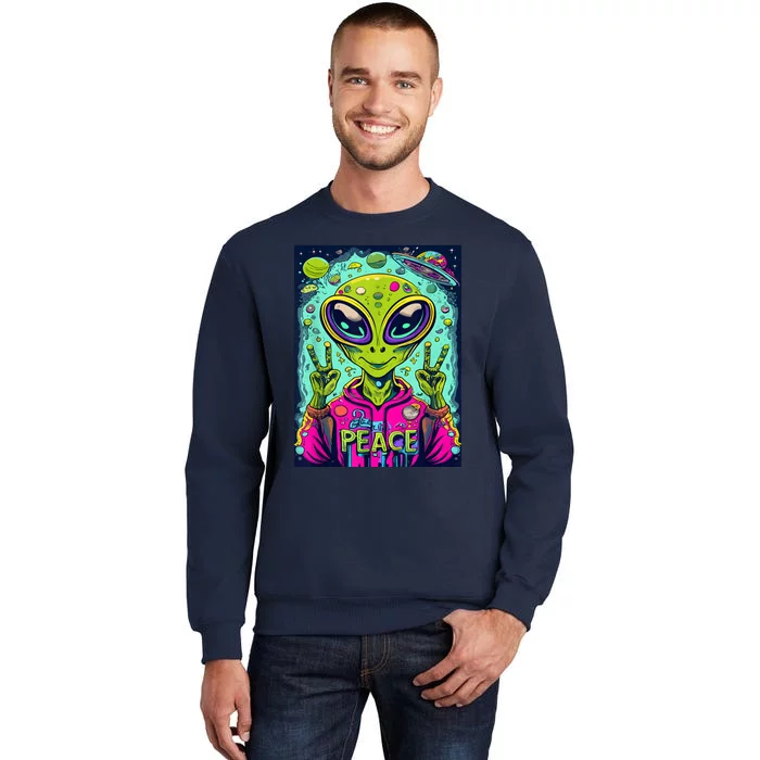 Retro Alien Lover UFO Abduction Team Alien Sweatshirt